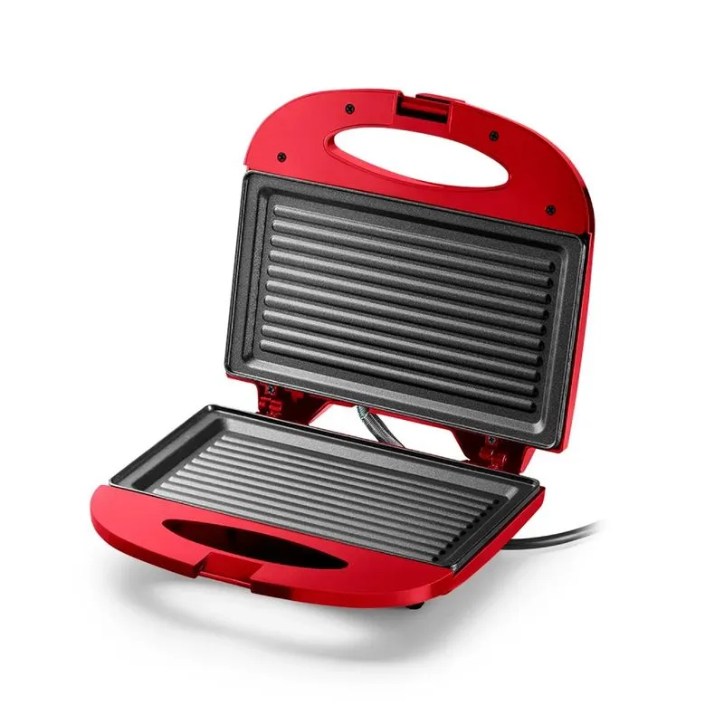 Sanduicheira Grill Antiaderente Vermelha 750W - Multi - Imagem 2