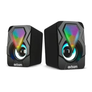 Caixa de Som 10W RMS, USB, P2, Preto -Exbom CS-C20