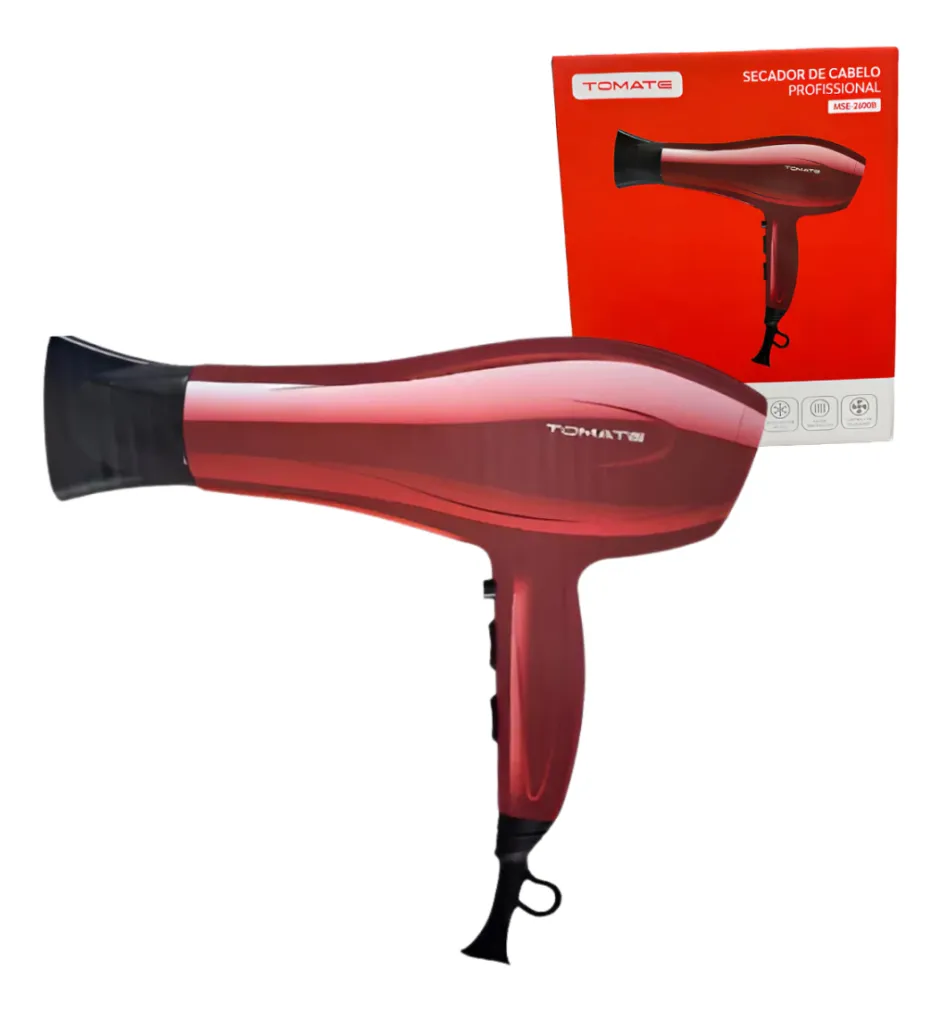Secador de Cabelo Tomate MSE-2600 Vermelho 2600W