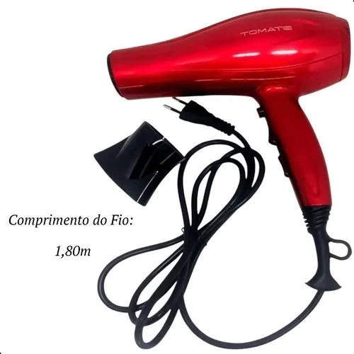 Secador de Cabelo Tomate MSE-2600 Vermelho 2600W - Imagem 3