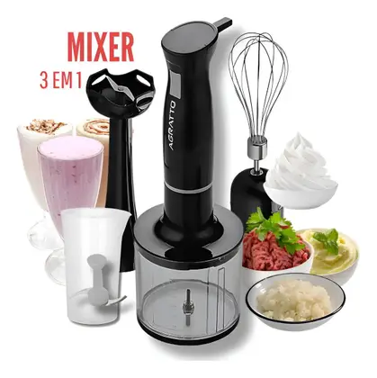 Mixer 3 Em 1 Agratto 700ml - Modelo Amix01 - Imagem 4